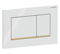 Plaque de fixation Geberit Sigma30, pour rinçage à 2 quantités, 115.883.KK.1, Couleur: blanc