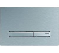 Geberit Plaque de déclenchement Sigma 50 Square 115788GH2 - chromé brossé, pour double chasse