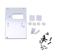 Plaque de fixation pour direction en alliage d'aluminium 17G, plaque de fixation en métal pour servo RC compatible avec MN D90, MN-99, MN-91, FJ-45 ; accessoire amélioré usiné avec (Argent MN-010S)