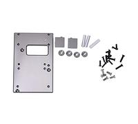 Plaque de fixation pour direction en alliage d'aluminium 17G, plaque de fixation en métal pour servo RC compatible avec MN D90, MN-99, MN-91, FJ-45 ; accessoire amélioré usiné avec (Couleur titane