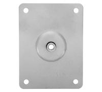 Plaque de Fixation pour Pied de Support de Pad de Batterie en Métal | Profil Rectangle à Évidement Courbé, Réglage en Hauteur, Pieds Antidérapants, Assemblage Simple pour Usage Domestique