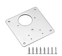 Plaque de fixation pour réparation de charnière Lot de 1/2/4 plaques montage for charnières meubles, porte d'armoire avec vis, supports fixation for réparation, outils for(1 set)