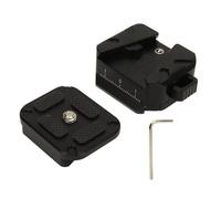 Plaque de Fixation Rapide pour stabilisateur RS2 RS3, Alliage Aluminium, Filetage 1/4 Pouce - Montage sécurisé antidérapant, déverrouillage instantané pour caméra et trépied