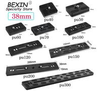Plaque de fixation rapide universelle en alliage d'aluminium BEXIN avec vis 1/4 pour trépieds Benro, têtes sphériques Arca Swiss et appareils photo 60mmX38mm