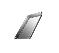 Plaque de four à fond plat en acier inoxydable 304 avec répartition uniforme de la chaleur - Plat de cuisson pratique pour pâtisseries et pains - Plat de cuisson en acier inoxydable pour les amateurs