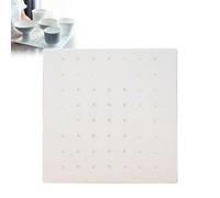 Plaque de four à poterie perforée résistante à la chaleur, ultra-mince (0,5 cm) avec trous ronds, panneau isolant carré pour poterie, charge admissible de 30 kg, pour la cuisson et l'émaillage