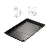Plaque de four extensible de 36,5 à 52 x 33 cm et 7 emporte-pièces de Noël en inox Zenker Noël Zenker