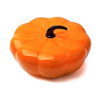 Plaque de fruits décoratifs, Assiette de fruits, assiette de fruits de personnalité créative, compartiment avec couvercle boîte à bonbons en plastique en forme de citrouille assiette de fruits secs pl