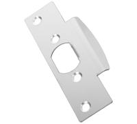 Plaque de Gâche Argenté Fixation 4 Vis en Acier Inoxydable | Conception Étroite à Bord, Installation Facile, Réduit le Bruit, Adaptée aux Portes en Bois de Chambre