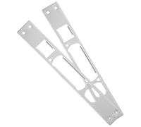 Plaque de Gâche de Porte en Acier Inoxydable 2 Pièces, 238 MM | Métal Argenté, Sécurise Loquet et Pêne, Usage Résidentiel, Livré Matériel et Instructions