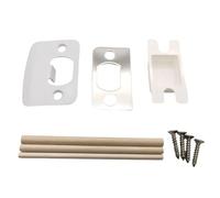 Plaque de gâche de porte standard pratique avec cales, gâches de sécurité résidentielles universelles, serrures de porte en acier inoxydable