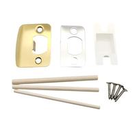 Plaque de gâche de porte standard pratique avec cales, gâches de sécurité résidentielles universelles, loquets de porte, loquets de fermeture, entretoises