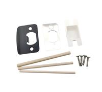 Plaque de gâche de porte standard pratique avec cales, gâches de sécurité résidentielles universelles, loquets de fermeture, gâches de fermeture