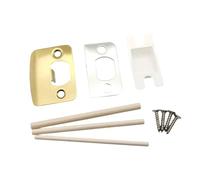 Plaque de gâche de porte standard pratique avec cales, gâches de sécurité résidentielles universelles, loquets de fermeture, gâches de fermeture