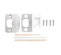 Plaque de gâche de porte standard pratique avec cales, gâches de sécurité résidentielles universelles, loquets de fermeture, gâches de fermeture