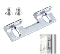 Plaque de Gâche de Remplacement Type 115, Plaque de Gâche Réglable Amovible, 46 x 14,4 x 9 mm, Renfort pour Serrure de Porte d'Entrée, Compatible avec Plaques de Gâche Standard (Entr'axes 32 mm)