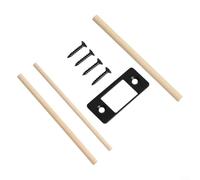 Plaque de gâche de réparation de pêne dormant à grand trou en acier inoxydable robuste, corrige l'alignement du loquet de porte et les verrous mal alignés, idéal pour la réparation de serrure à