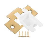Plaque de Gâche en Métal en T pour Serrure de Porte, Or | Verrouillage Fluide et Sûr, Installation Pratique, Boîte et Vis Incluses, pour Serrures de Chambre