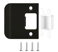 Plaque de gâche étendue, loquet de porte robuste 2, 25x2, 25 pouces avec vis renforcées - Plaque verrouillage porte