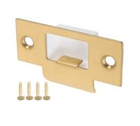 Plaque de Gâche Plate en Métal pour Serrure de Porte en Bois | Installation Facile, Verrouillage Fluide et Sûr, Boîte et Vis Incluses, pour Serrures de Chambre
