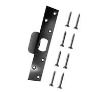 Plaque de gâche stable et en acier inoxydable - Plaque arrière de porte - Pênes dormants - Plaques de grève pour une protection renforcée - Plaque de verrouillage réglable