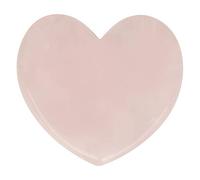 Plaque de grattage en quartz rose naturel, plaque de massage, pierre de soins de santé - Outil de grattage du corps en forme de cœur pour lisser, circuler et rajeunir la peau