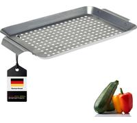 Plaque de gril bremermann 32 x 1,5 x 18,5 cm Acier inoxydable Panier à griller Poêle