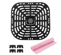 Plaque de gril pour friteuse à air, plateau de friteuse à air comprimé avec pieds en caoutchouc pour instantanés Pot Vortex Plus 6QT, accessoires de friteuse à air pour instantanés Gourmia GAF735 6QT,
