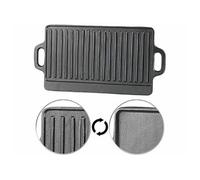 : Plaque de gril réversible en fonte - 40 x 21 cm