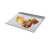 Plaque de gril universelle avec spatule pour barbecue, en acier inoxydable, pour Weber, Enders, Burnhard (48 x 34 cm)