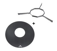 Plaque De Grill 55Cm + Écarteur | Compatible Avec Weber 47 Et 50 Boule De Grill