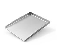 Plaque de grill plancha en acier inoxydable 37 x 26 cm, plancha de BBQ universelle adaptée aux grills à gaz Weber et grills au charbon de bois, rectangulaire