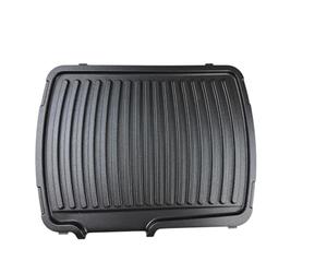 Plaque de Grill Tefal Compatible avec Supergrill Minuteur 700 et UltraCompact 600 Comfort, Antiadhésive, Noir