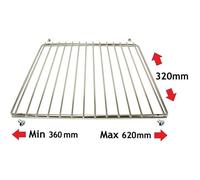 Plaque de grill universelle chromée ajustable pour four - Cuisine & Maison