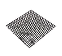 Plaque de grille inférieure pour aquarium - Panneau d'isolation pour aquarium - Plateau de séparation - Accessoires de filtrage du fond - Blanc et noir - Chauffage d'aquarium - Thermomètres - Gravier