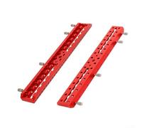 Plaque de guidage astronomique à queue d'aronde, rail 2 en 1 compatible Vixen avec fente à 60° et bord à 75°, barre de montage en alliage d'aluminium pour astrophotographie, rouge (320 mm)
