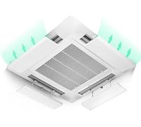 Plaque de guidage de climatisation centrale, plaque de guidage générale de climatisation d'unité supérieure de soufflage Anti-direct avec conception de boucle (Color : Four Pack)