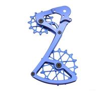 Plaque de guidage de dérailleur arrière, pour SRAM 11/12 vitesses, poulie en alliage d'aluminium 7075 avec usinage CNC 12T + 16T, composant VTT durable (bleu)