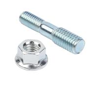 Plaque de guidage pour tronçonneuse avec écrou - Pour modèles 52/58 - Accessoires d'outils forestiers - Tige de connexion argentée avec écrou - Pièces d'équipement de jardin