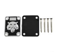 Plaque de joint en métal pour guitare électrique de style Tele, support argenté ou doré avec vis pour plus de stabilité et d'amélioration de la résistance (SilverB)