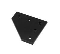 Plaque de jonction à 5 trous, support d'angle, bande 90 degrés for profilé aluminium 2020, imprimante 3D, pièces CNC(L With screws,1pcs)