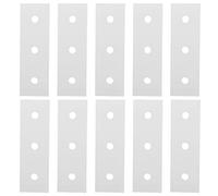 Plaque de jonction plate en aluminium 10 pièces, plaques de fixation de réparation robustes, connexion d'allongement droite professionnelle pour profils qui se chevauchent, (4040)