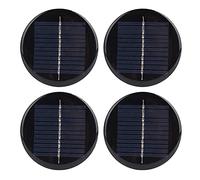 Plaque de lampe solaire ronde - 80 mm de diamètre, stabilisation de tension intelligente, polysilicon à haute efficacité, conception légère portable, sans danger sans batterie