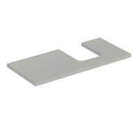 Geberit One plan vasque 505314007 105 x 3 x 47 cm, laqué grège/mat, découpe à droite
