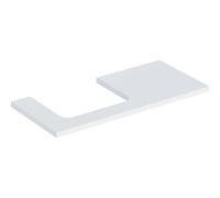 Geberit One plan de lavabo 505304002 105 x 3 x 47 cm, blanc / laqué mat, découpe à gauche