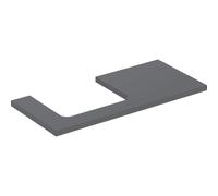 Geberit One plan de lavabo 505304003 105 x 3 x 47 cm, lave/laqué mat, découpe à gauche