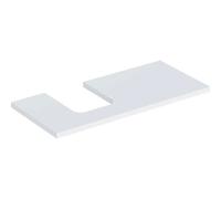 Geberit Plaque de lavabo ONE découpe gauche 105x3x47 cm blanc laqué mat 505.294.00.2