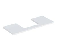 Geberit One plan de lavabo 505285002 120 x 3 x 47 cm, blanc / laqué mat, découpe au milieu
