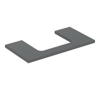 Geberit One plan de lavabo 505283003 90 x 3 x 47 cm, lave/laqué mat, découpe au milieu