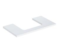 Geberit One plan de lavabo 505283001 90 x 3 x 47 cm, blanc / laqué brillant, découpe au milieu